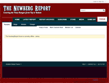 Tablet Screenshot of forum.newbergreport.com